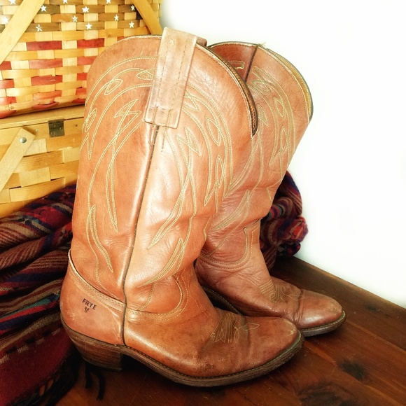 Frye Other - Vintage Frye Western Cowboy Boots Men's 9D / Wm 11